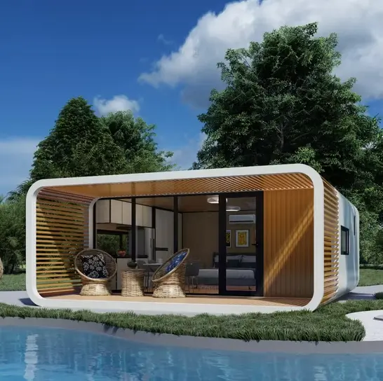 Rumah kabin apel 40 kaki
